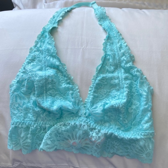 Victorias Secret XS Lace Bralette Baby Blue - Picture 1 of 8